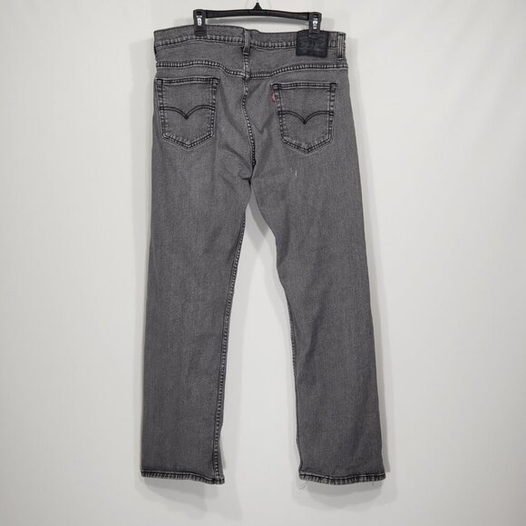 Levis 569  Grey Straight Leg Jeans     Men's 36X29 actual size - Picture 2 of 4